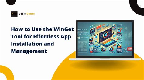 Use the WinGet tool to install and manage applications.